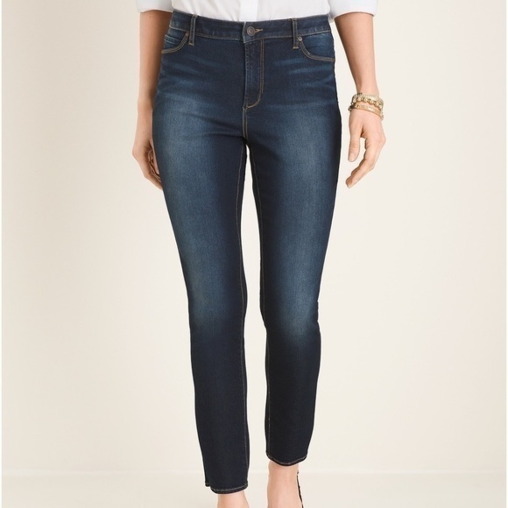 Chico’s Perfect Stretch Girlfriend Slim Leg Ankle SZ 6